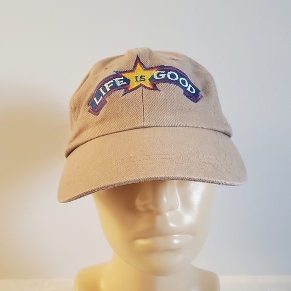 LIFE Is Good Tan Head Shots By KC Caps Baseball Hat - Picture 1 of 12